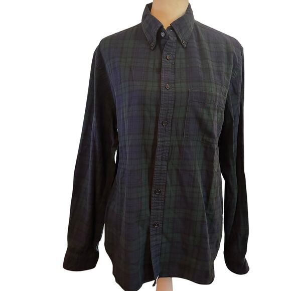 Brooks Brothers Red Fleece Black Watch Tartan Plaid Button Down Shirt, Sz Large - Picture 1 of 6